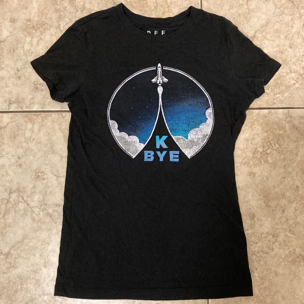GIRS FREE STATE KIDS BLACK GRAPHIC TEE SHIRT